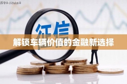 积石山解锁车辆价值的金融新选择