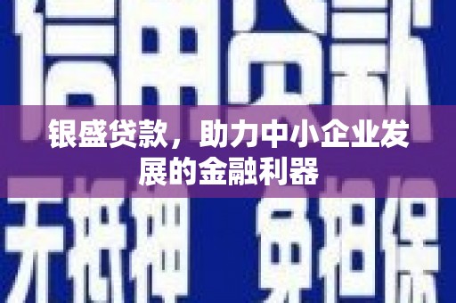 积石山银盛贷款，助力中小企业发展的金融利器