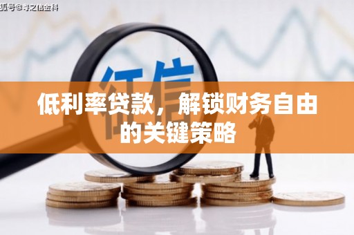 积石山低利率贷款，解锁财务自由的关键策略