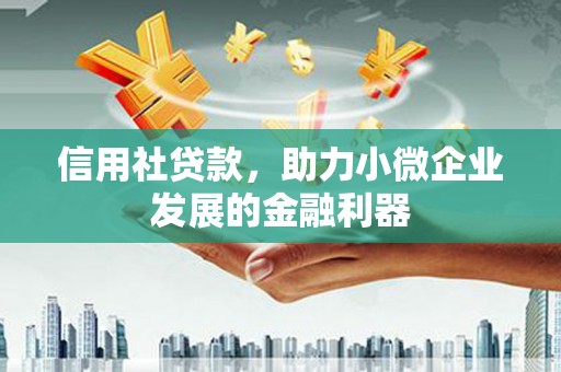 积石山信用社贷款，助力小微企业发展的金融利器
