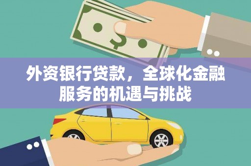 积石山外资银行贷款，全球化金融服务的机遇与挑战