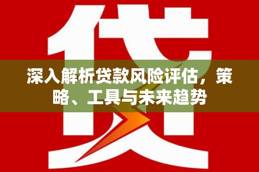 积石山深入解析贷款风险评估，策略、工具与未来趋势