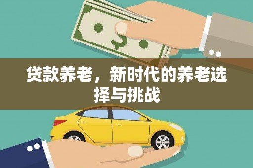 积石山贷款养老，新时代的养老选择与挑战