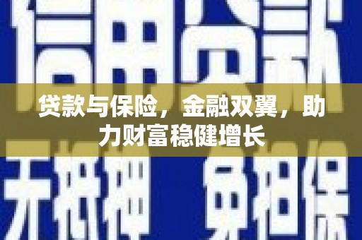 积石山贷款与保险，金融双翼，助力财富稳健增长