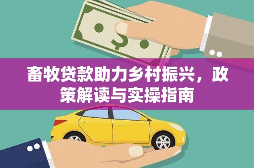 积石山畜牧贷款助力乡村振兴，政策解读与实操指南